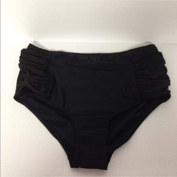 Ava & Viv 20/22 24/26 Ruched High Bikini Bottoms - Picture 4 of 8